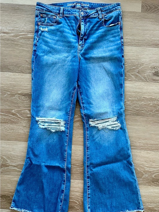 American Eagle Outfitters Denim - American Eagle Next Level Stretch Super High Rise Flare Jeans 16